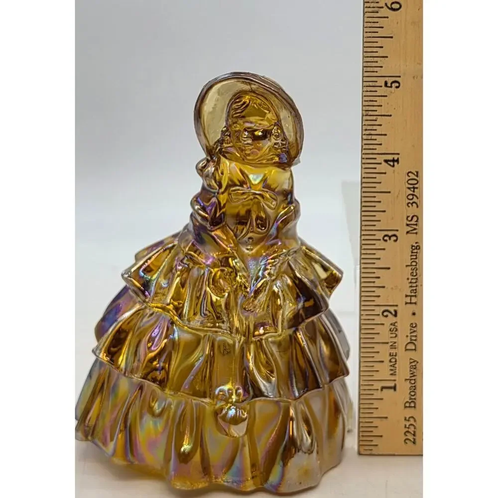 Wheaton Glass 1960’s AMBER Carnival Glass Southern Belle